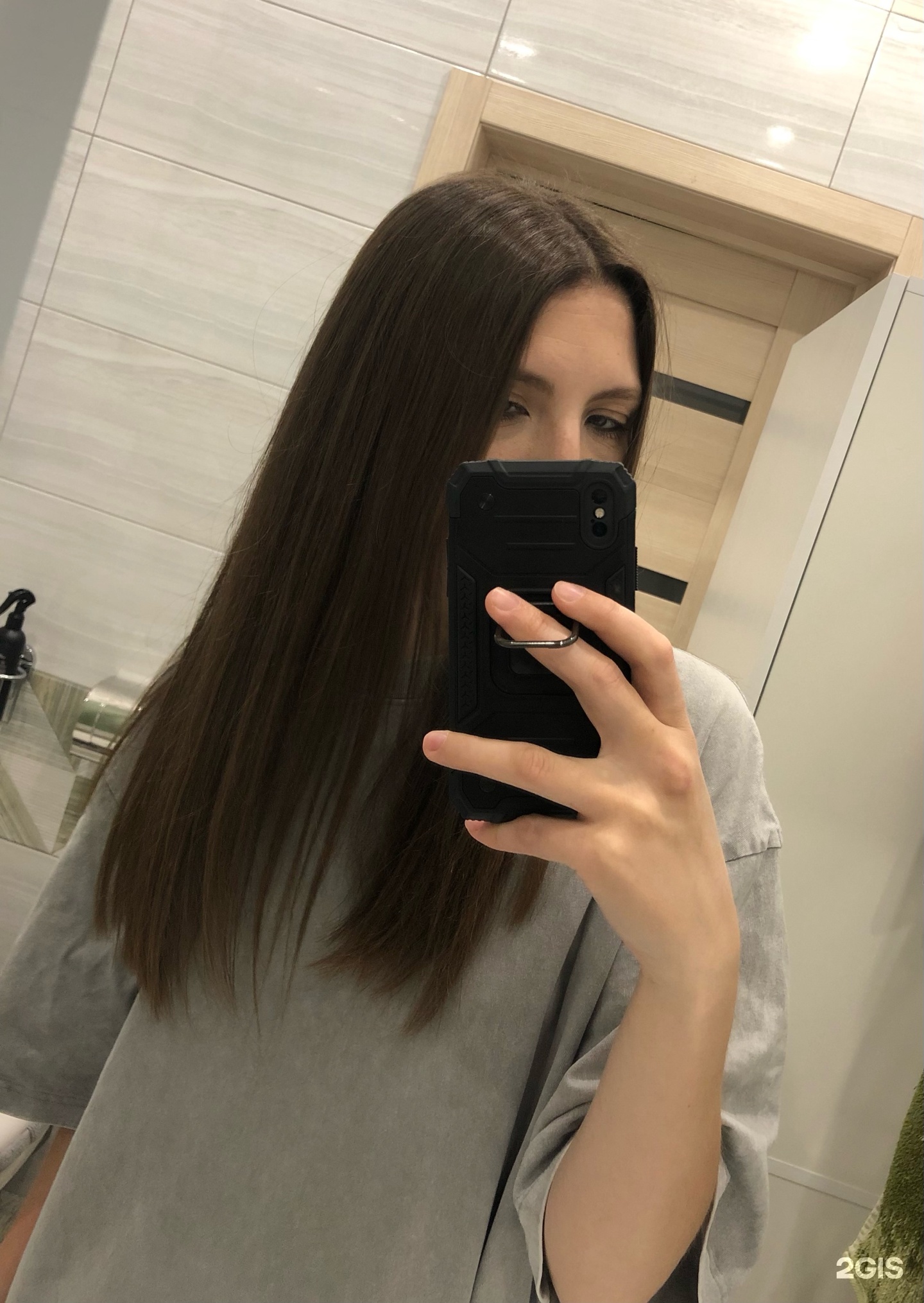 Гладкая укладка на длинных волосах — Lidiya
