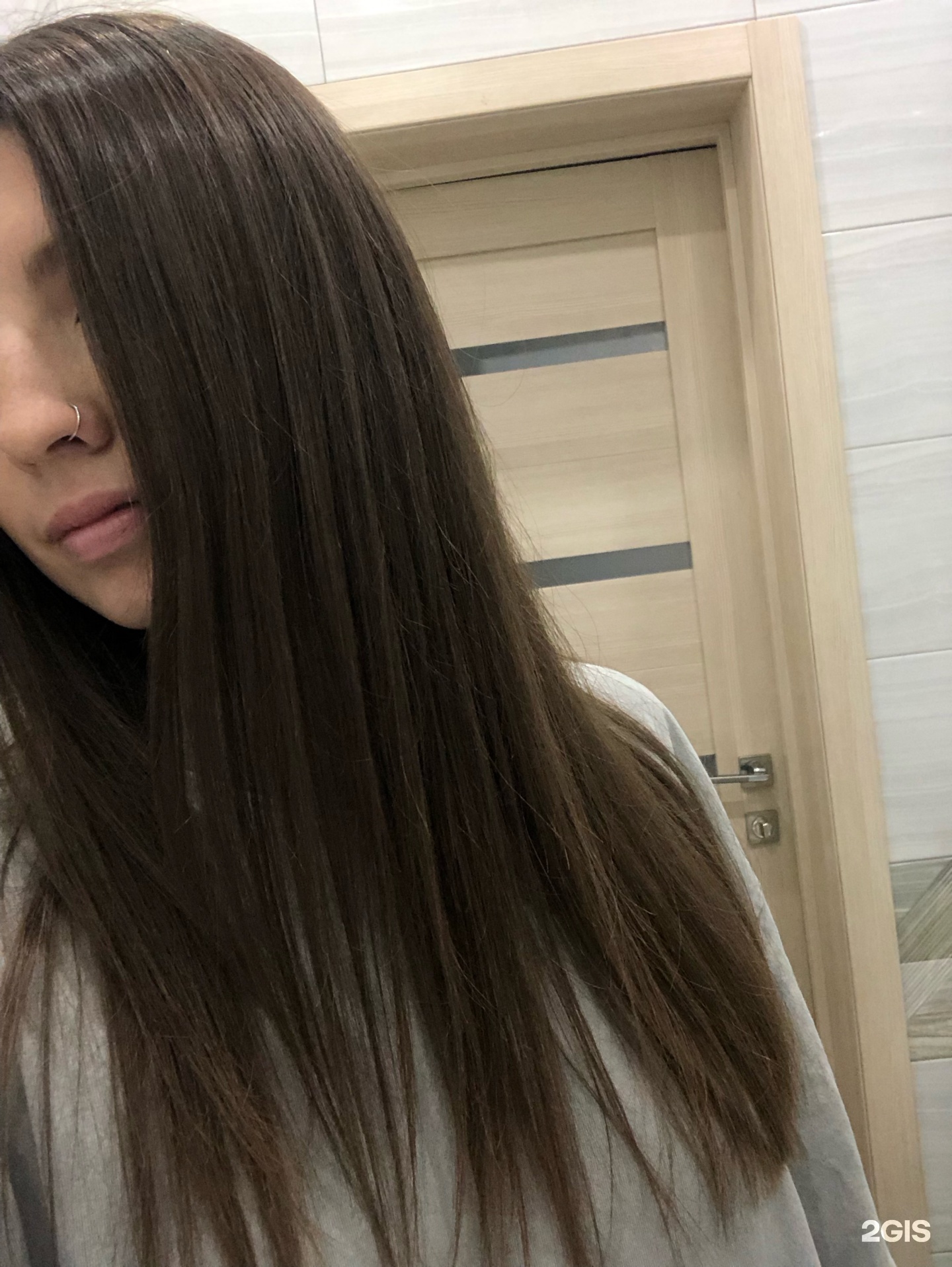 Гладкие длинные волосы после ухода — Lidiya